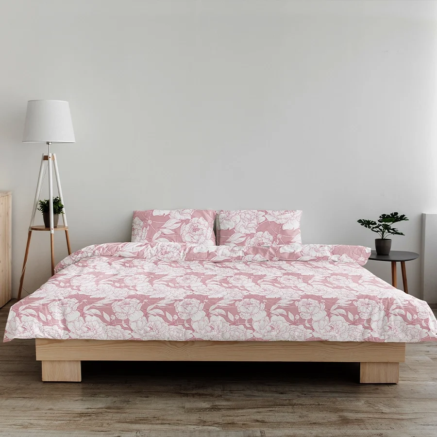 Bedsheet Set - Bloomful Pink - Image 4