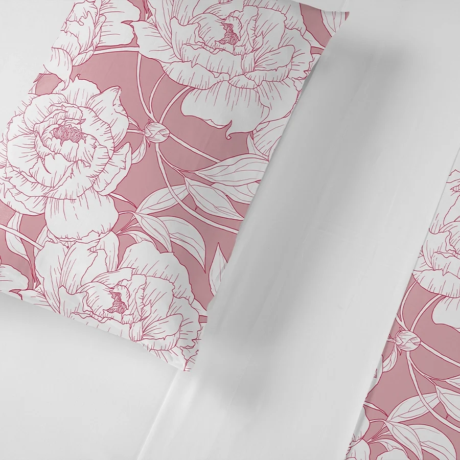 Bedsheet Set - Bloomful Pink - Image 5