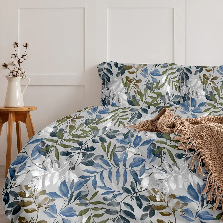 Bedsheet Set - 300TC Blooming Rowan Leaves - Image 4
