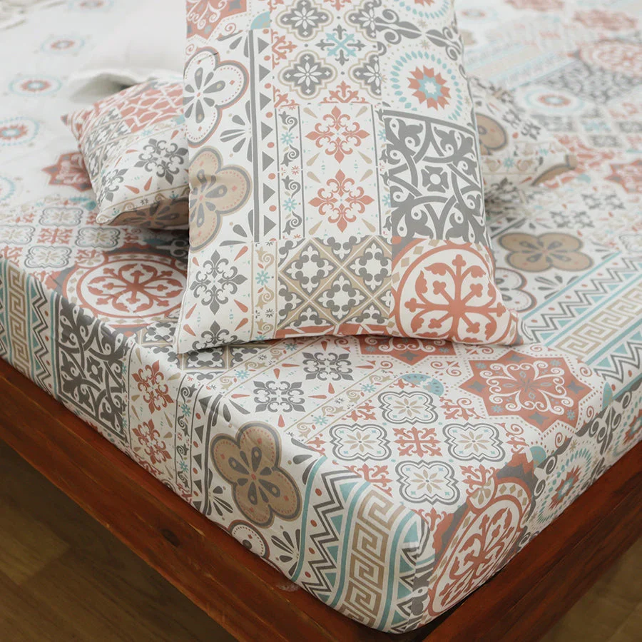 Bedsheet Set - 300TC  Morocco Tiles - Image 8
