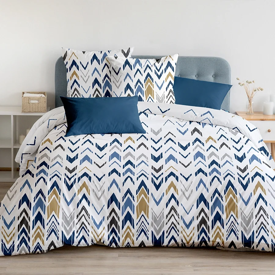 Bedsheet Set - 300TC Pastel Herringbone