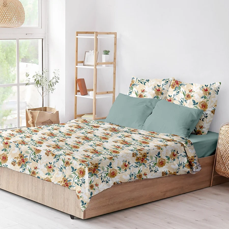 Fitted Set - 300TC Soft Camellias - Image 8