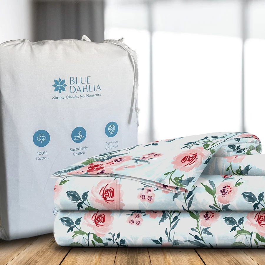 Bedsheet Set - 300TC Soft Camellias - Image 4