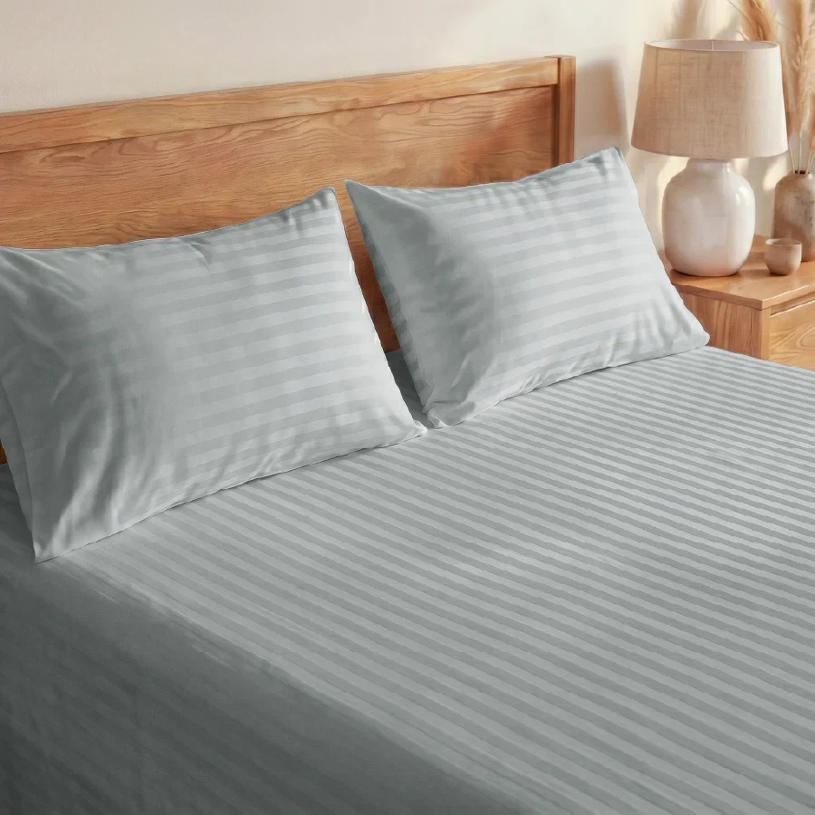Bed Sheet Set - 300TC Striped Luxe - Image 16