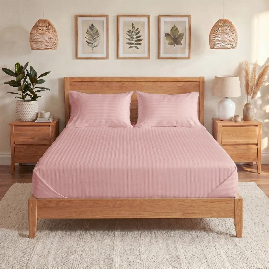 Bed Sheet Set - 300TC Striped Luxe - Image 8