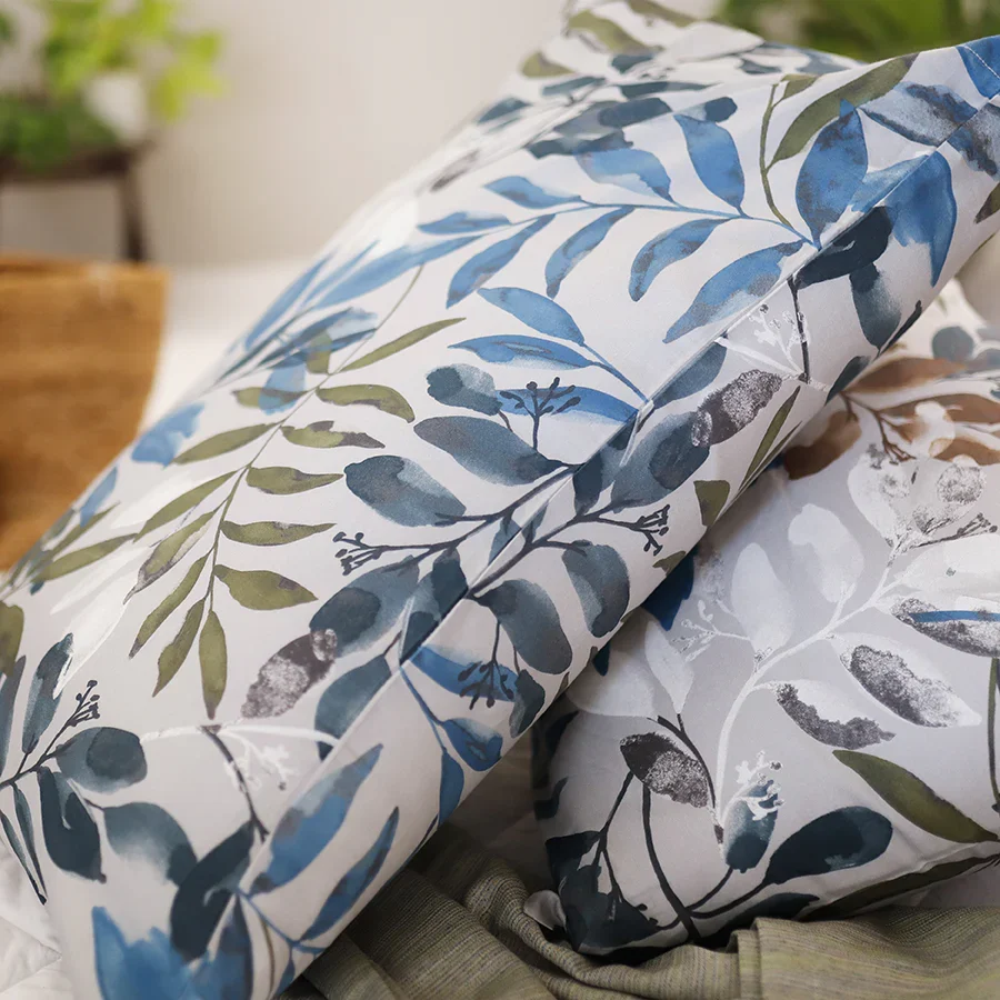 Fitted Bedding Set - 300TC Blooming Rowan Leaves Complete Set - Image 4
