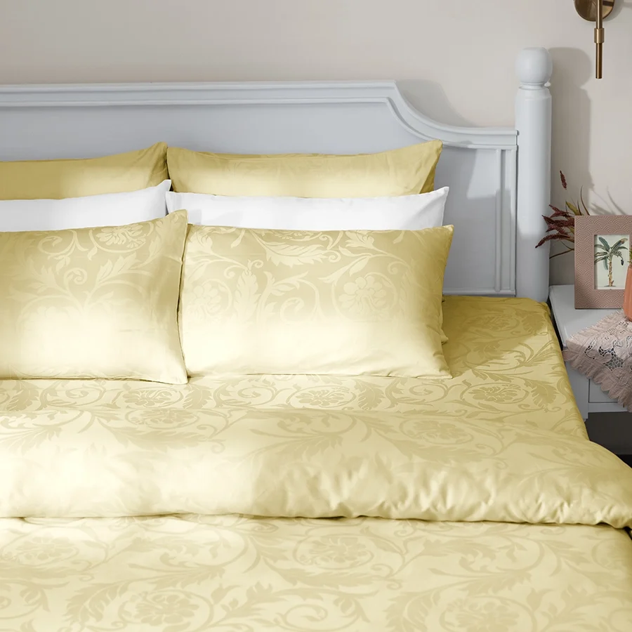 Fitted Bedding Set - Bold Floral Jacquard - Complete Set - Image 33