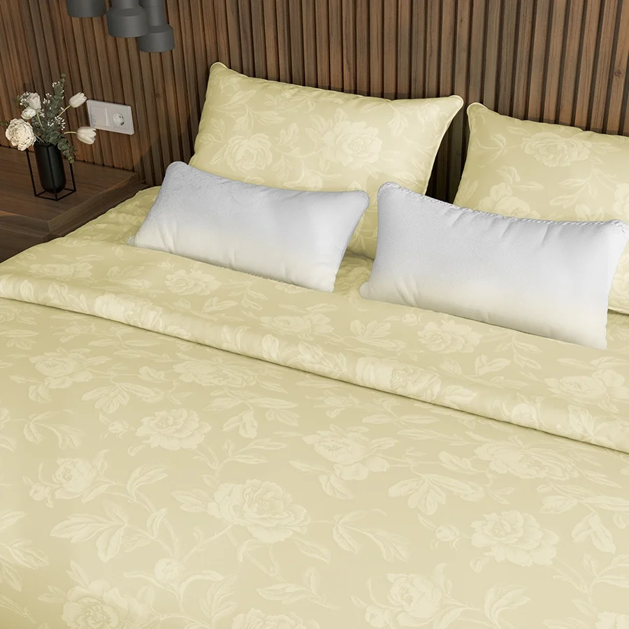 Fitted Bedding Set - Jacquard Rose - Complete Set - Image 18
