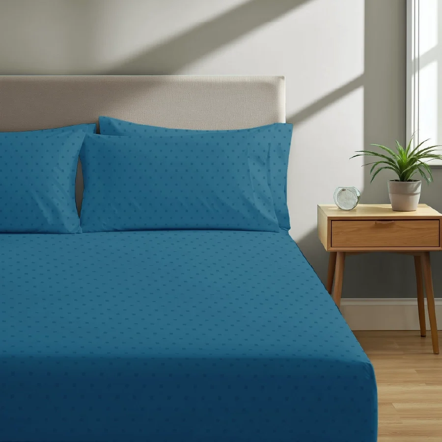 Fitted Bedding Set - Swiss Dot - 500TC Complete Set - Image 15