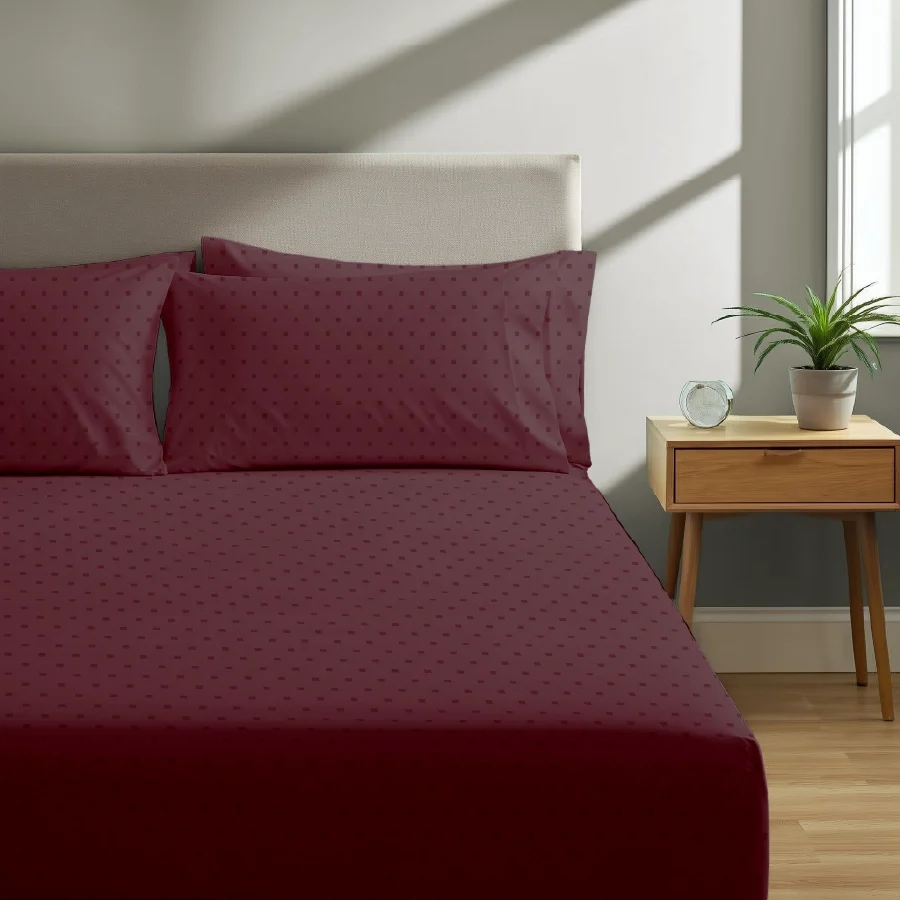 Fitted Bedding Set - Swiss Dot - 500TC Complete Set - Image 25