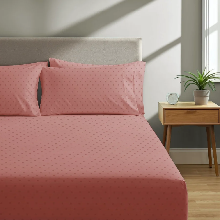 Fitted Bedding Set - Swiss Dot - 500TC Complete Set - Image 30