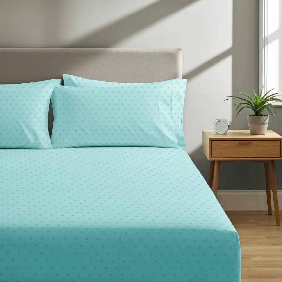 Fitted Bedding Set - Swiss Dot - 500TC Complete Set - Image 35