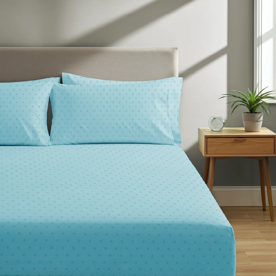 Fitted Bedding Set - Swiss Dot - 500TC Complete Set - Image 45