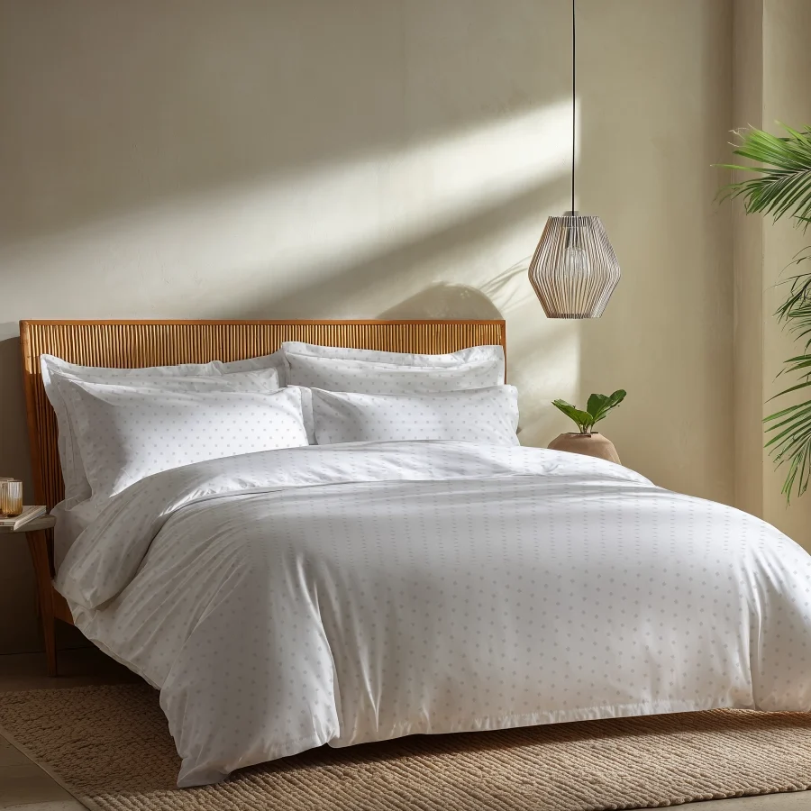 Fitted Bedding Set - Swiss Dot - 500TC Complete Set - Image 6