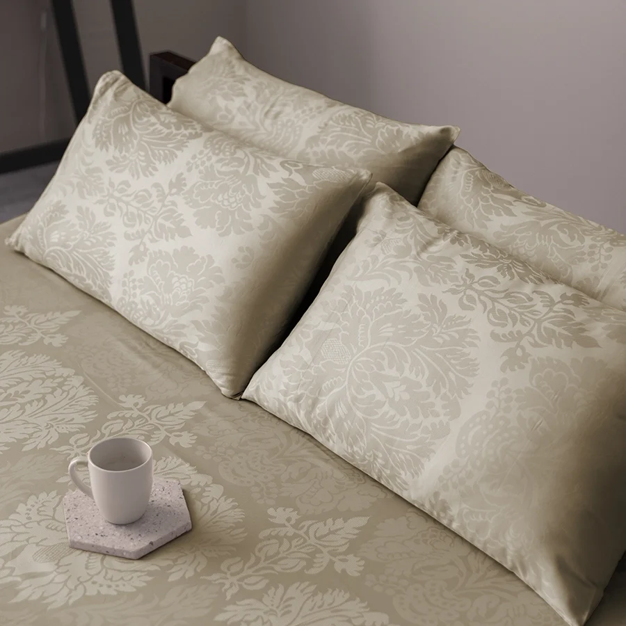 Fitted Bedding Set - Symmetrical Jacquard - Complete Set - Image 16