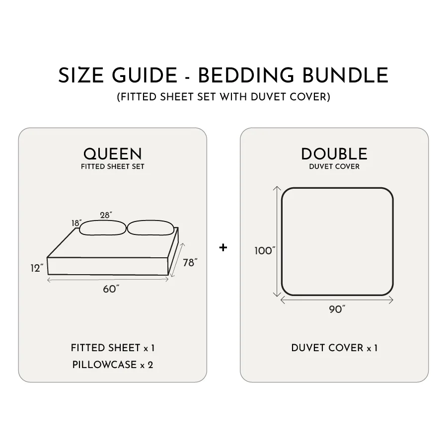 Fitted Bedding Set - Symmetrical Jacquard - Complete Set - Image 38