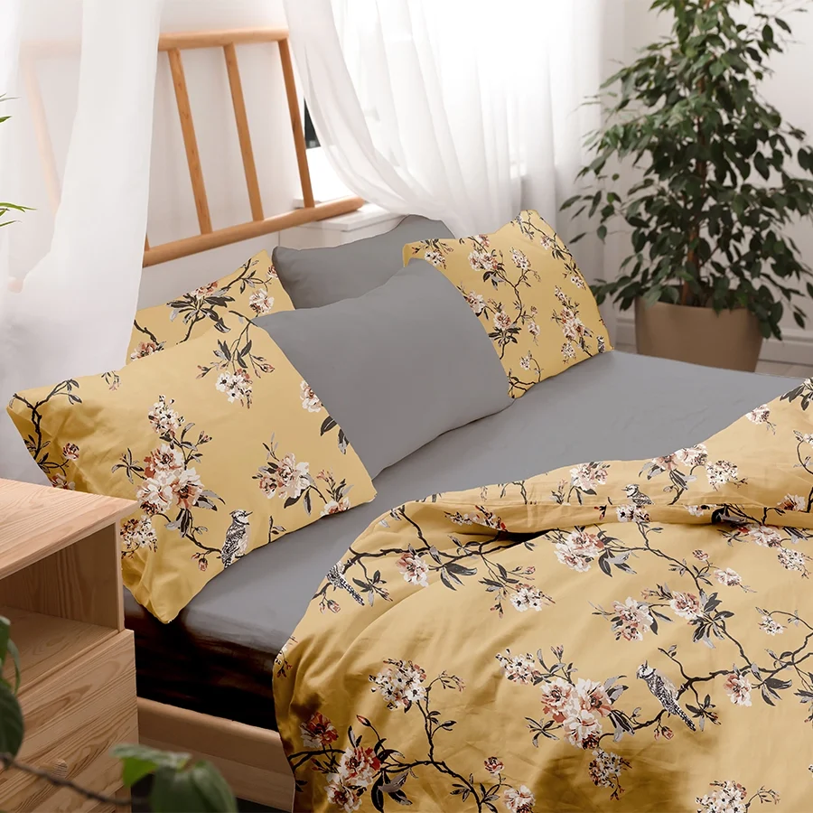Bedsheet Set - 300TC Cherry Blossom - Image 13