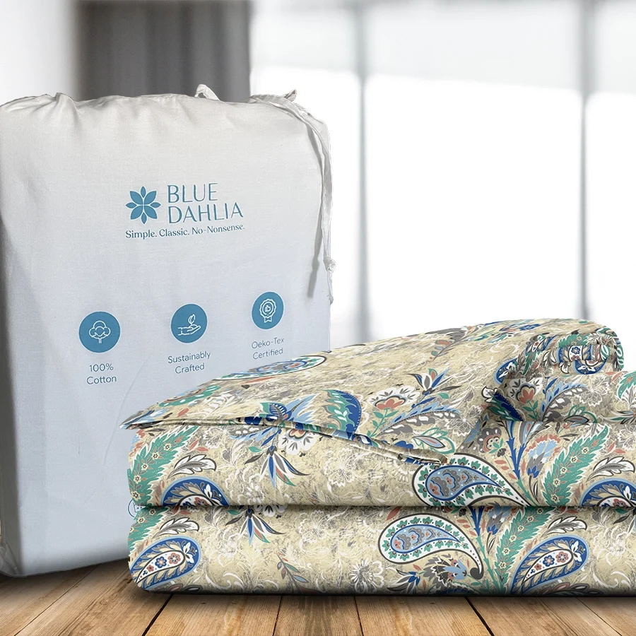 Duvet Cover - 300TC Parsely Bohemian - Image 4