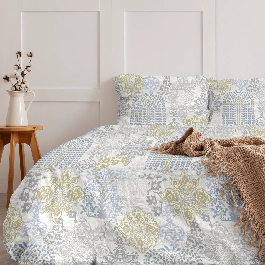 Duvet Cover - 300TC Pastel Brocade - Image 4
