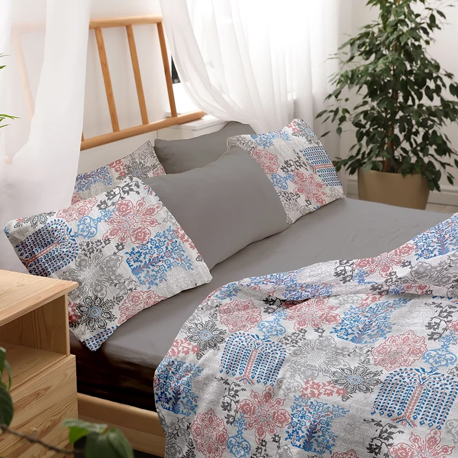 Duvet Cover - 300TC Pastel Brocade - Image 7