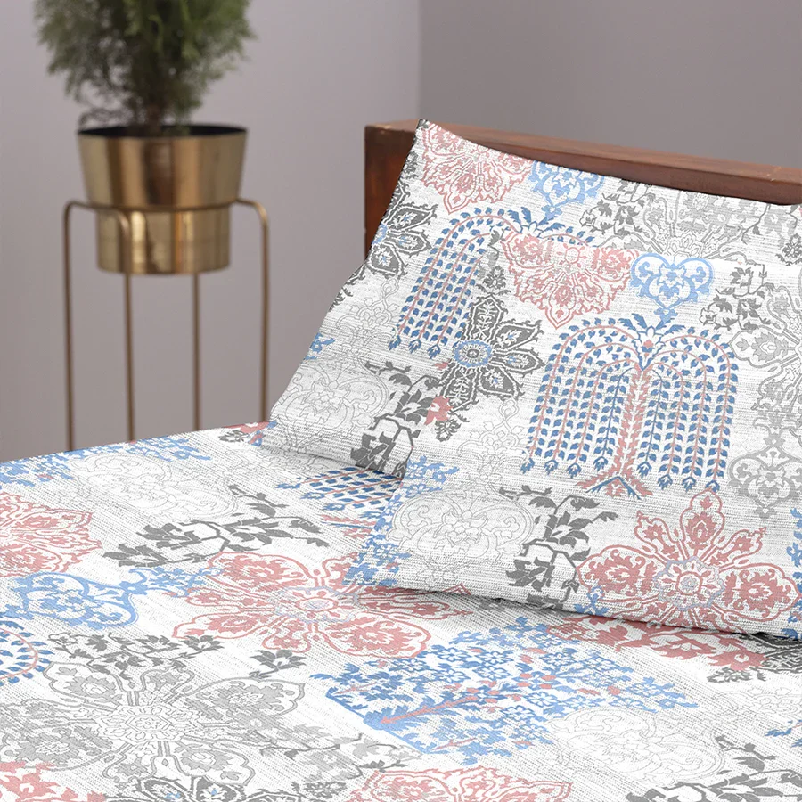 Duvet Cover - 300TC Pastel Brocade - Image 9