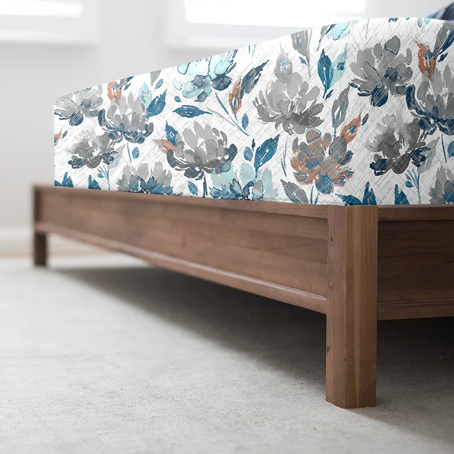 Fitted Set - 300TC Vintage Rustic Flowers - Image 3