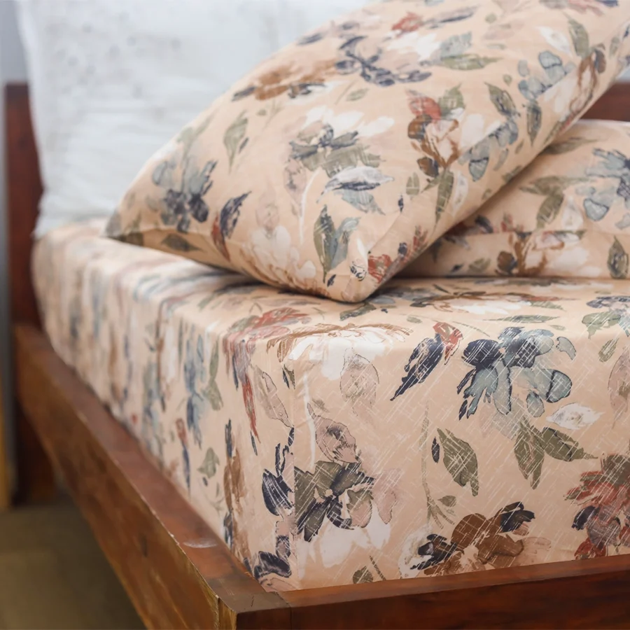 Fitted Set - 300TC Vintage Rustic Flowers - Image 7