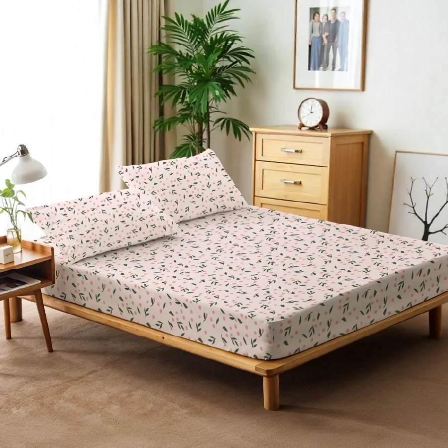 Fitted Set - Olive Grove Soft Pink - Image 3