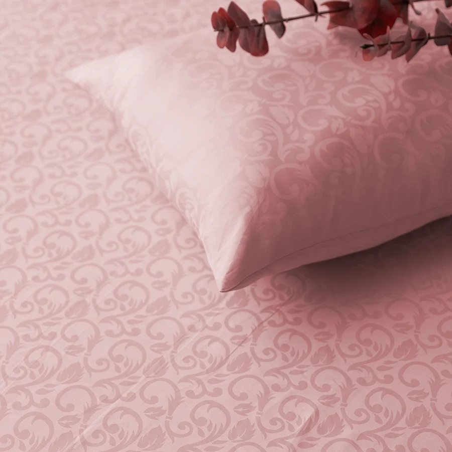 Flat Bedding Set - Blooming Coral - Complete Set - Image 2