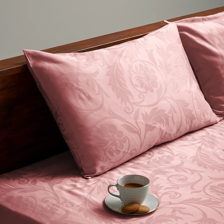Flat Bedding Set - Bold Floral Jacquard - Complete Set - Image 16