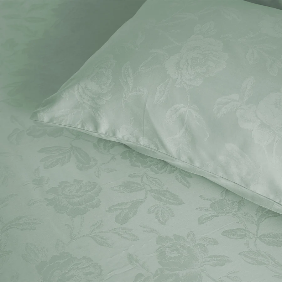 Flat Bedding Set - Jacquard Rose - Complete Set - Image 38