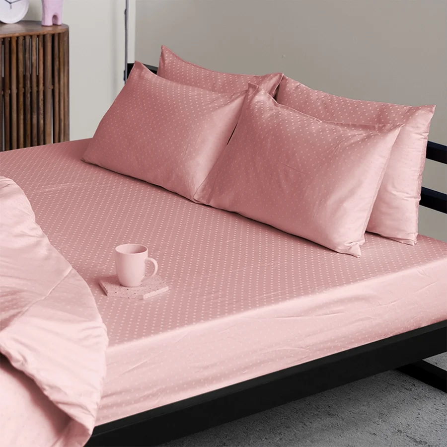 Flat Bedding Set - Swiss Dot - 300TC Complete Set - Image 11