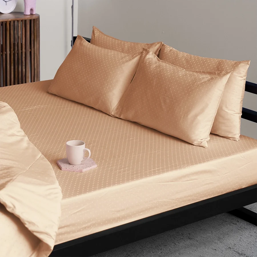 Flat Bedding Set - Swiss Dot - 300TC Complete Set - Image 60