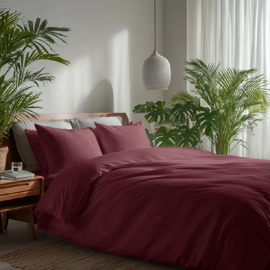 Flat Bedding Set - Swiss Dot - 500TC Complete Set - Image 20