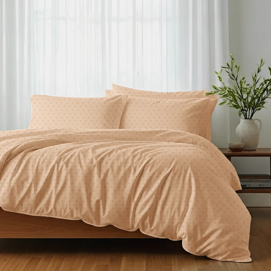 Flat Bedding Set - Swiss Dot - 500TC Complete Set - Image 39
