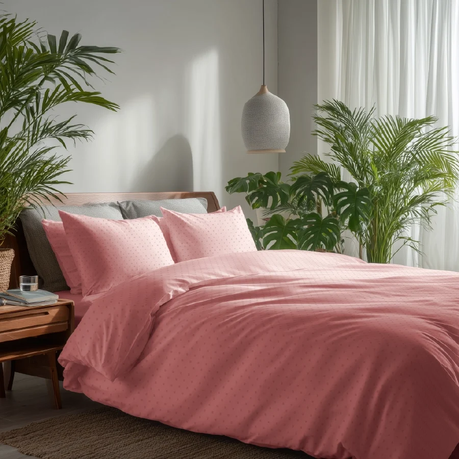 Flat Bedding Set - Swiss Dot - 500TC Complete Set - Image 45