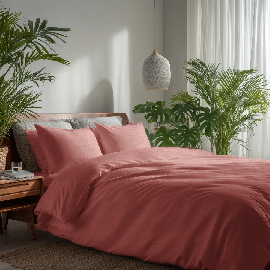 Flat Bedding Set - Swiss Dot - 500TC Complete Set - Image 5