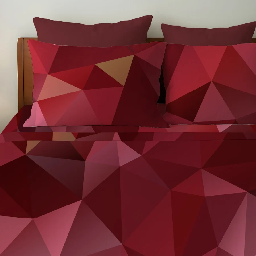 Bedsheet Set - Garnet Bloom Red - Image 5