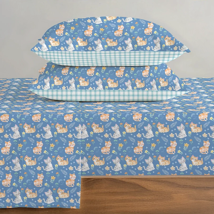 Pillow Cover - Cutie Cats