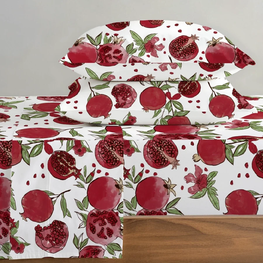 Pillow Cover - Garnet Bloom White