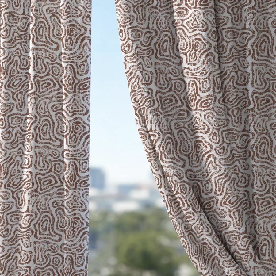 Wavy Art Curtain (Pack of 2) - Image 4