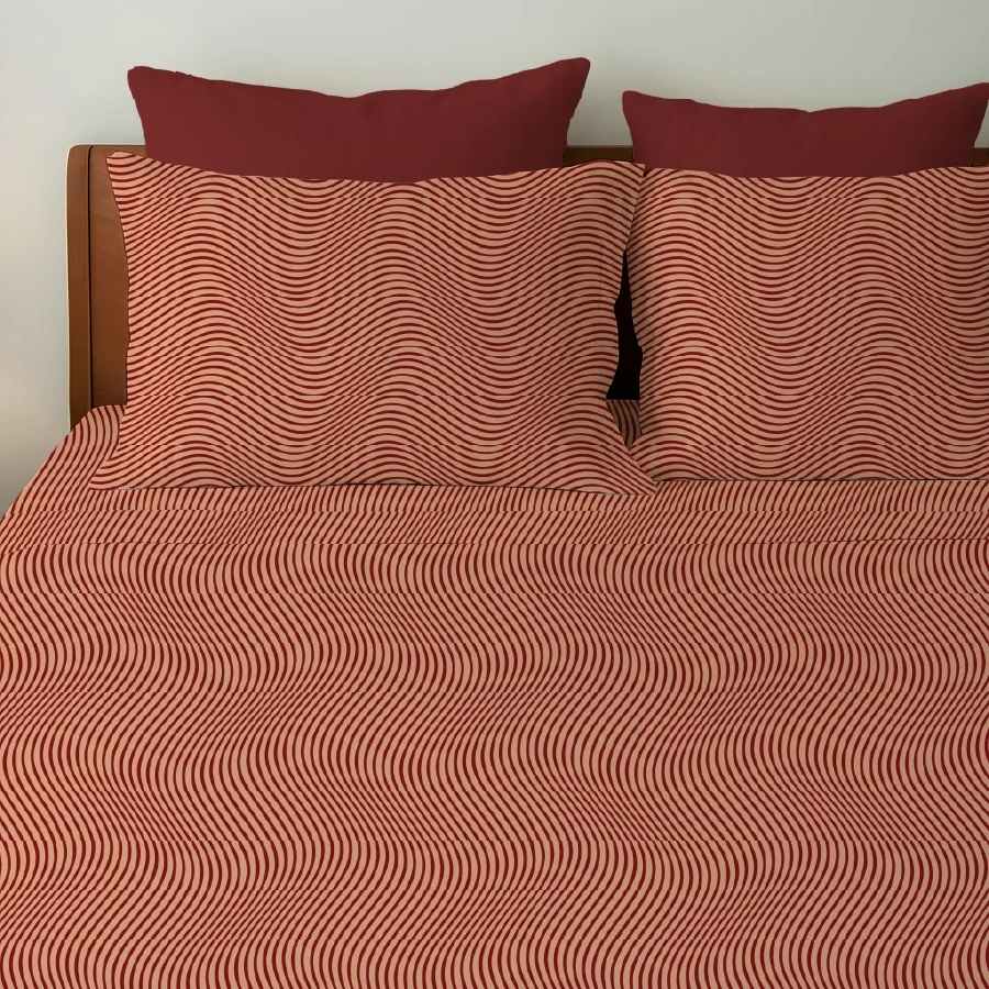 Bedsheet Set - Wavy Art Stripes - Image 5